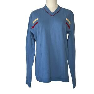 Götzburg Long Sleeve Crewneck Cotton Base Layer Long Shirt Powder Blue